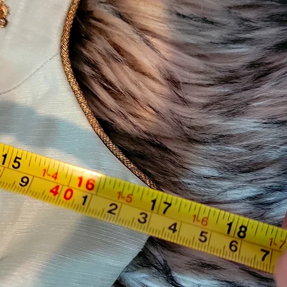 Light Green Tank with embellished gold trim - Picture 4 of 9